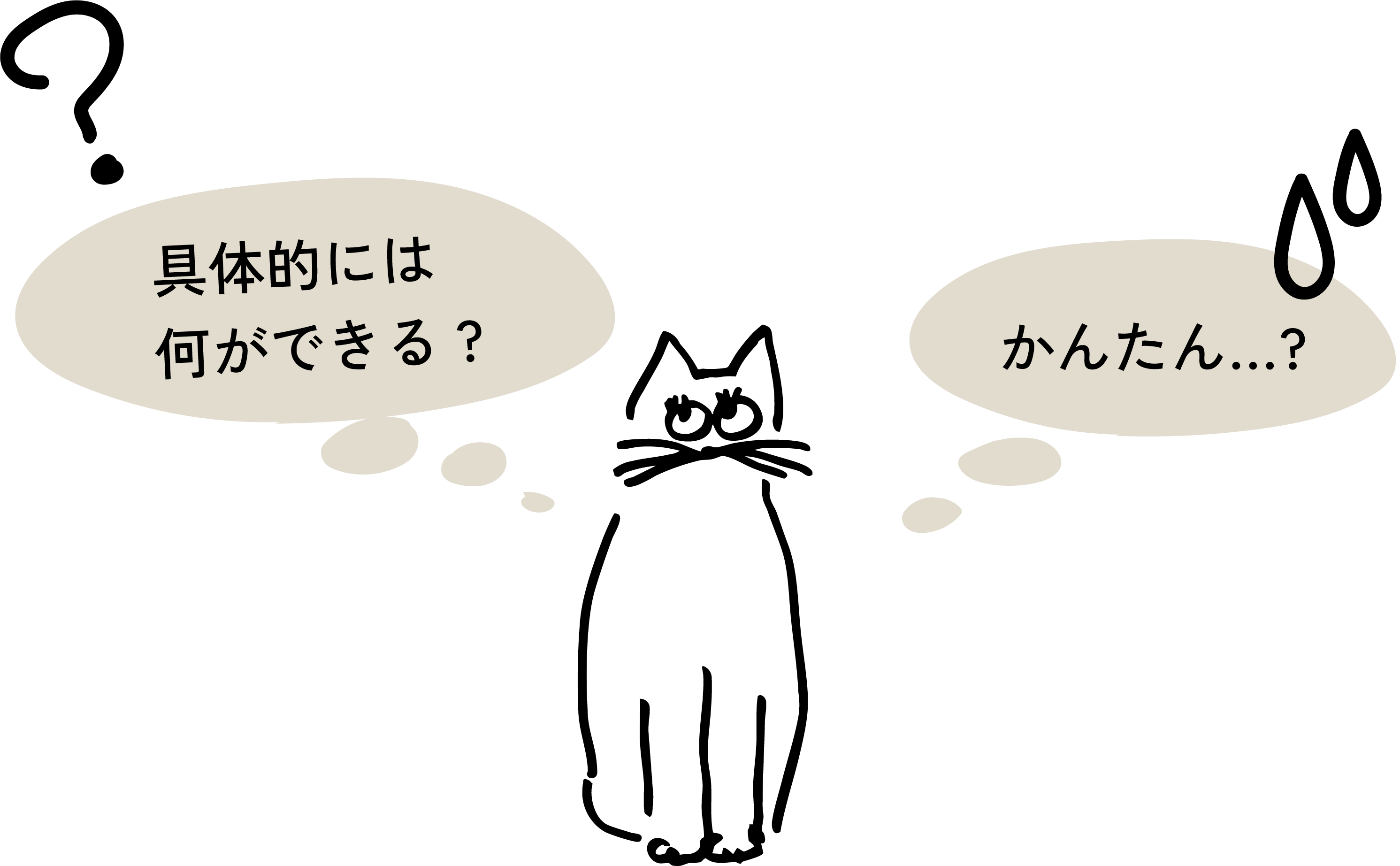 座る猫